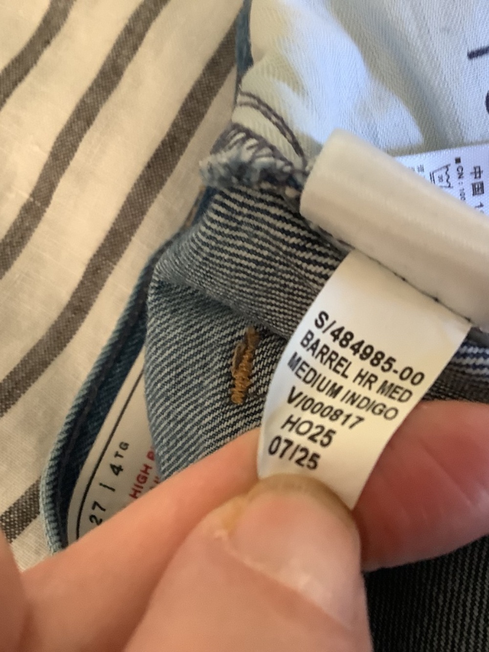 GAP barrel high rise jeans - Picture 4 of 8